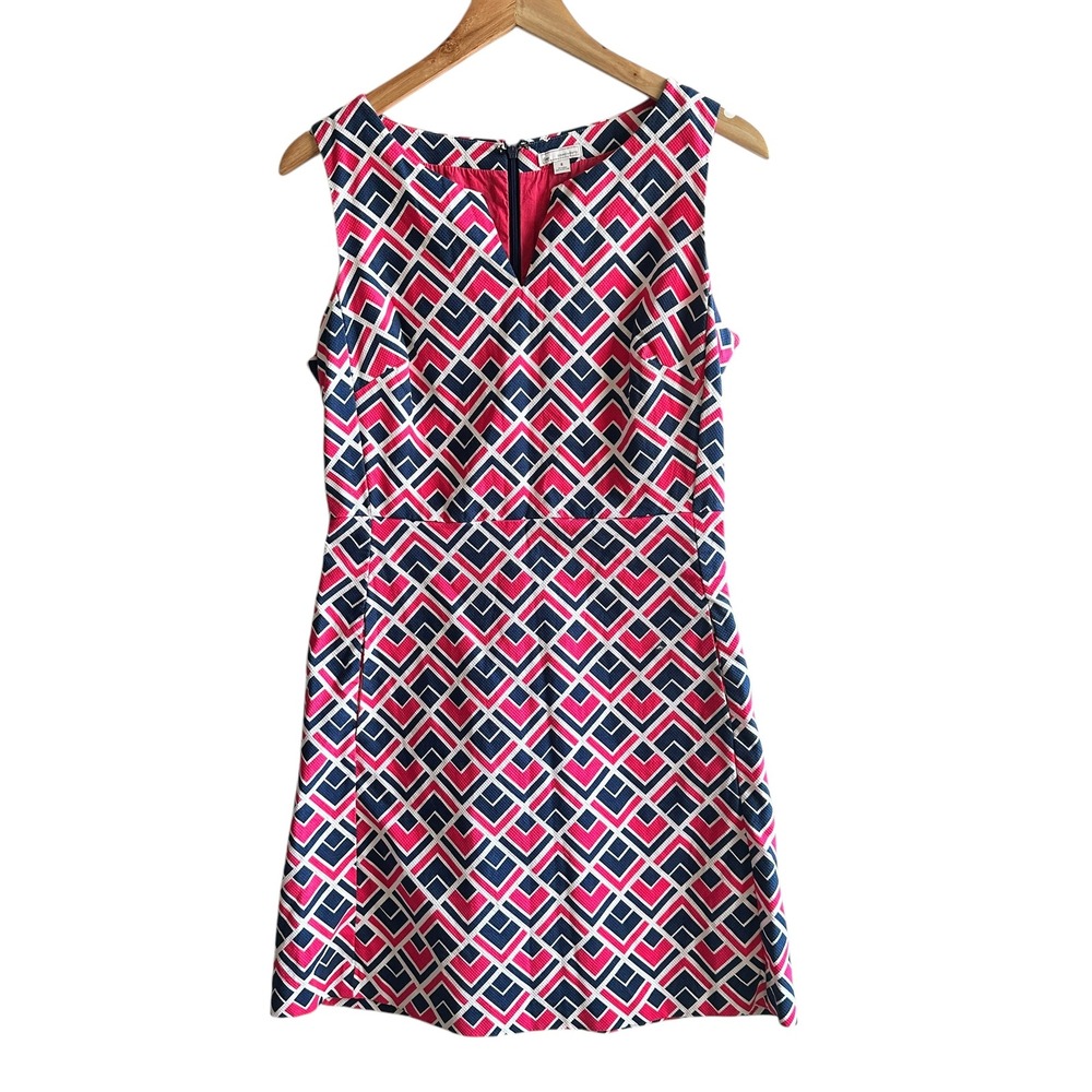 Gap Sheath Dress‎ Marcy Dobby Geometric Print Dress Career Casual A Line Size 6